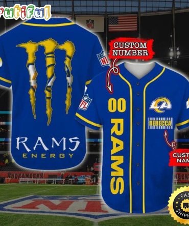 Personalized NFL Los Angeles Rams Baseball Jersey Fan Favorite Jerseys