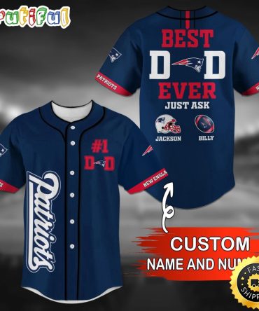 Personalized NFL New England Patriots Baseball Jersey Athletic Team Shirts