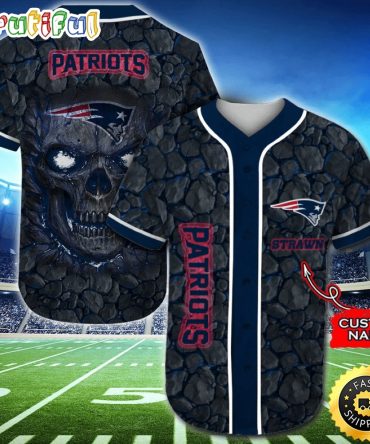 Personalized NFL New England Patriots Baseball Jersey Casual Baseball Gear