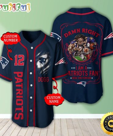 Personalized NFL New England Patriots Baseball Jersey Fan Favorite Jerseys