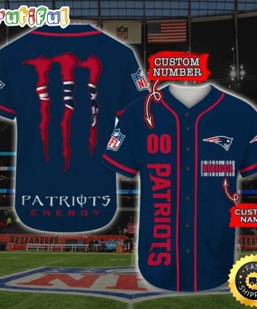 Personalized NFL New England Patriots Baseball Jersey Iconic Baseball Wear