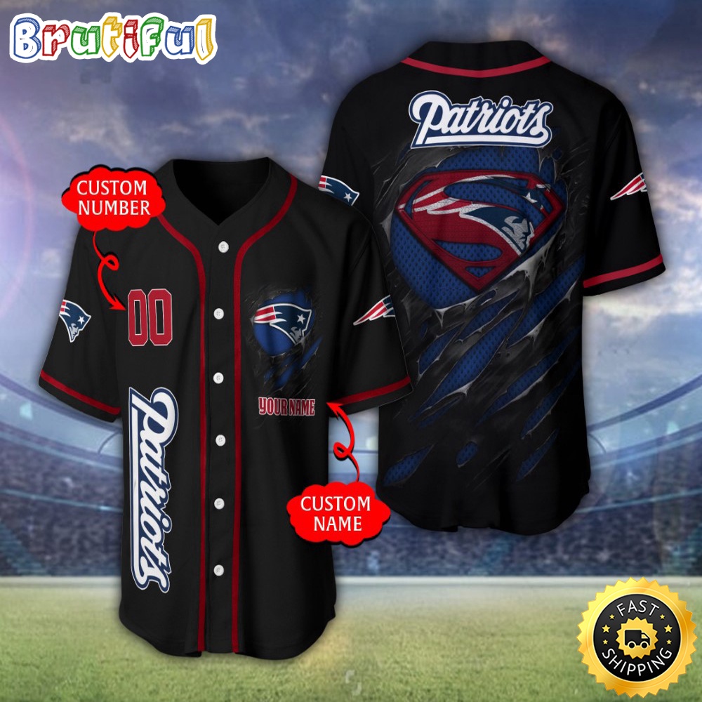 Personalized NFL New England Patriots Baseball Jersey Vintage Baseball Gear