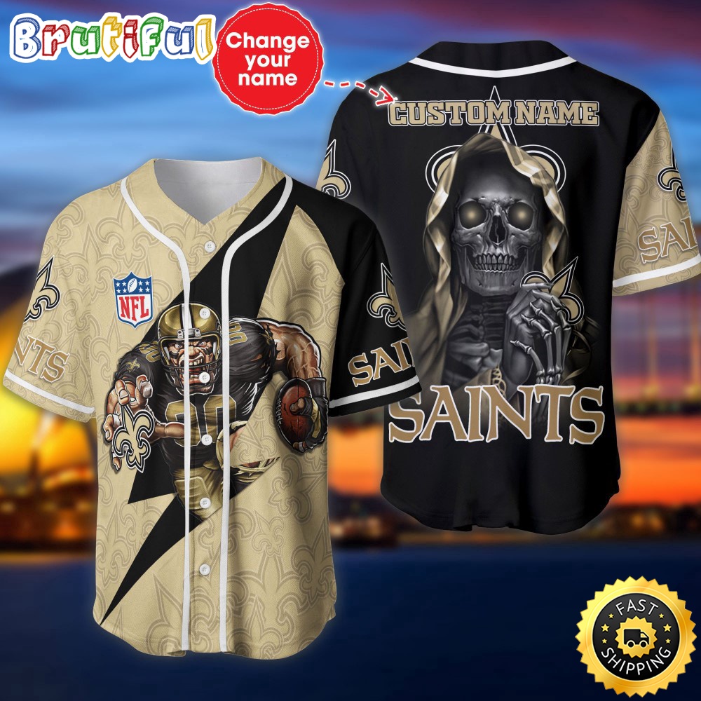 Personalized NFL New Orleans Saints Baseball Jersey Vintage Baseball Gear