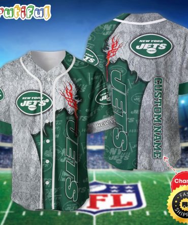 Personalized NFL New York Jets Baseball Jersey Authentic Baseball Attire