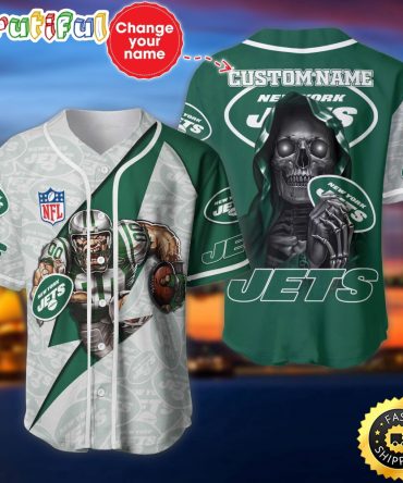 Personalized NFL New York Jets Baseball Jersey Classic Baseball Jerseys