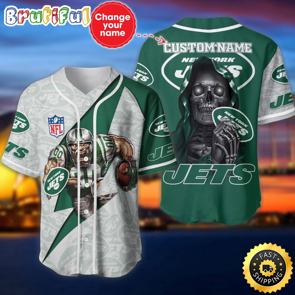 Personalized NFL New York Jets Baseball Jersey Classic Baseball Jerseys