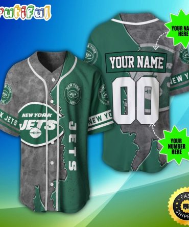 Personalized NFL New York Jets Baseball Jersey Fan Favorite Jerseys