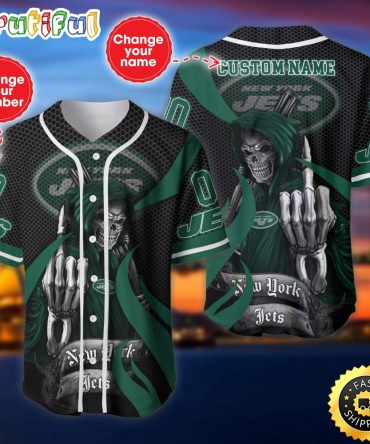 Personalized NFL New York Jets Baseball Jersey Iconic Baseball Wear