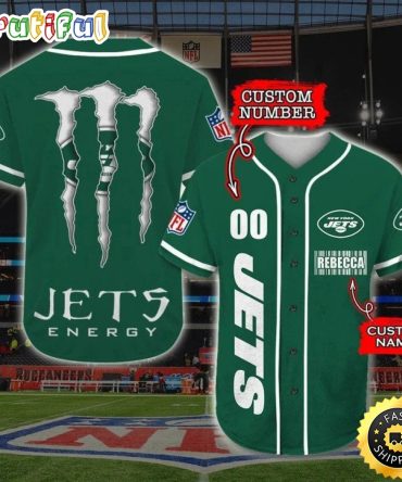Personalized NFL New York Jets Baseball Jersey Sportswear Tops