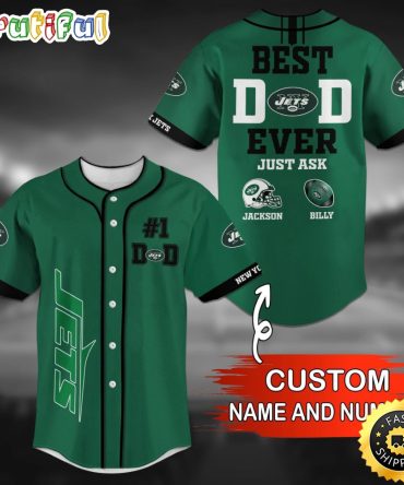 Personalized NFL New York Jets Baseball Jersey Team Spirit Tops