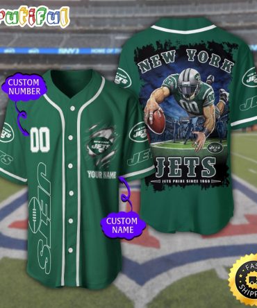 Personalized NFL New York Jets Baseball Jersey Tradition in Jerseys
