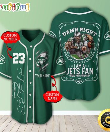 Personalized NFL New York Jets Baseball Jersey Vintage Baseball Gear