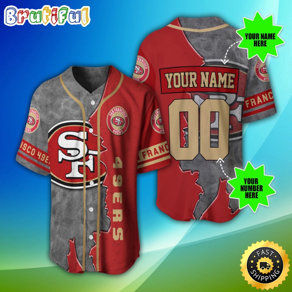 Personalized NFL San Francisco 49ers Baseball Jersey Fan Favorite Jerseys