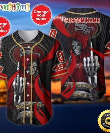 Personalized NFL San Francisco 49ers Baseball Jersey Iconic Baseball Wear