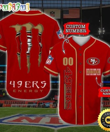 Personalized NFL San Francisco 49ers Baseball Jersey Sportswear Tops