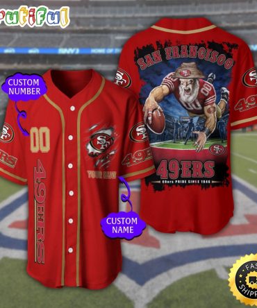 Personalized NFL San Francisco 49ers Baseball Jersey Tradition in Jerseys