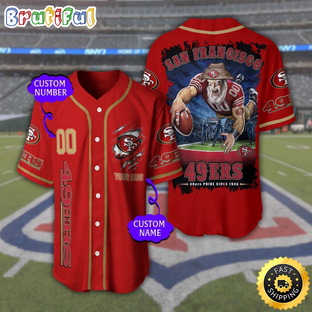 Personalized NFL San Francisco 49ers Baseball Jersey Tradition in Jerseys