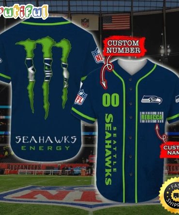 Personalized NFL Seattle Seahawks Baseball Jersey Iconic Baseball Wear