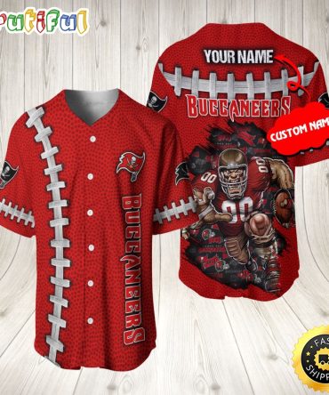 Personalized NFL Tampa Bay Buccaneers Baseball Jersey Athletic Team Shirts