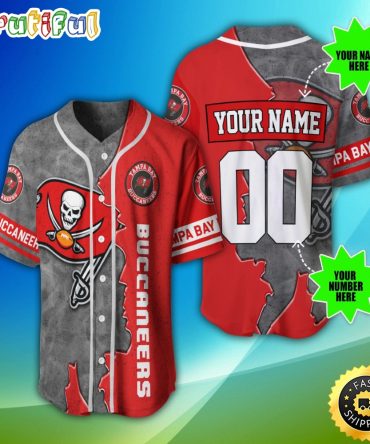 Personalized NFL Tampa Bay Buccaneers Baseball Jersey Casual Baseball Gear