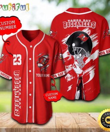 Personalized NFL Tampa Bay Buccaneers Baseball Jersey For Fans