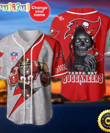 Personalized NFL Tampa Bay Buccaneers Baseball Jersey Stylish Baseball Tops