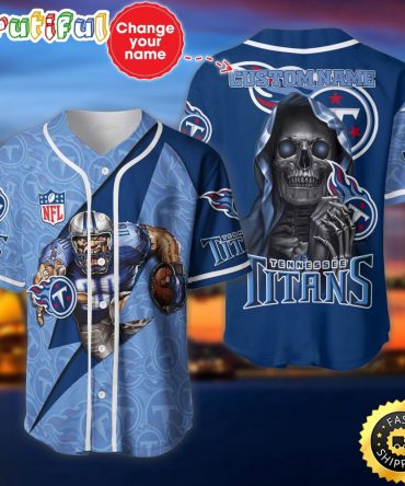 Personalized NFL Tennessee Titans Baseball Jersey Athletic Team Shirts