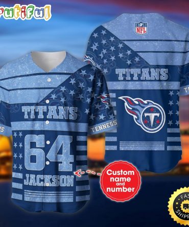Personalized NFL Tennessee Titans Baseball Jersey Dynamic Team Shirts