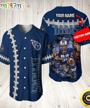 Personalized NFL Tennessee Titans Baseball Jersey Vintage Baseball Gear