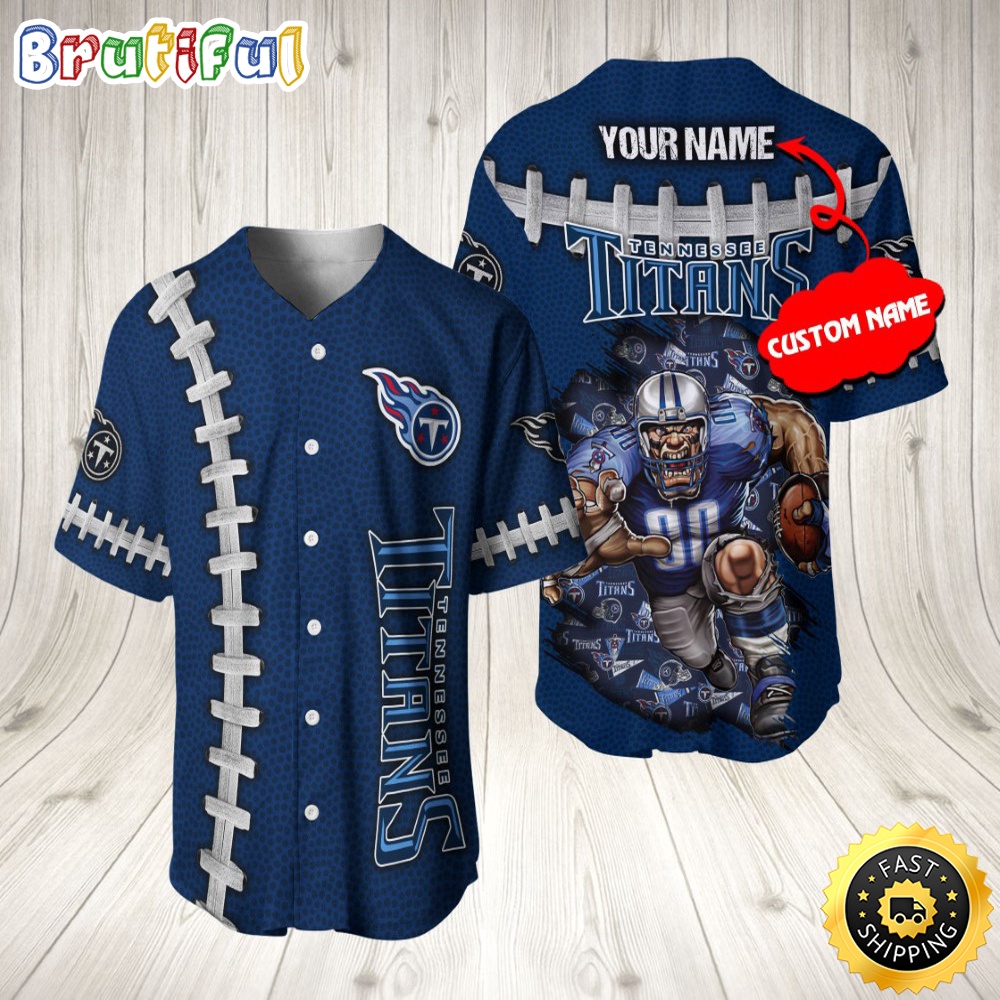Personalized NFL Tennessee Titans Baseball Jersey Vintage Baseball Gear