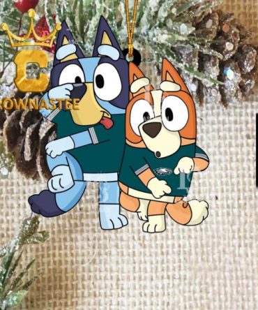 Philadelphia Eagles Bluey & Bingo NFL Christmas Tree Decoration Ornament
