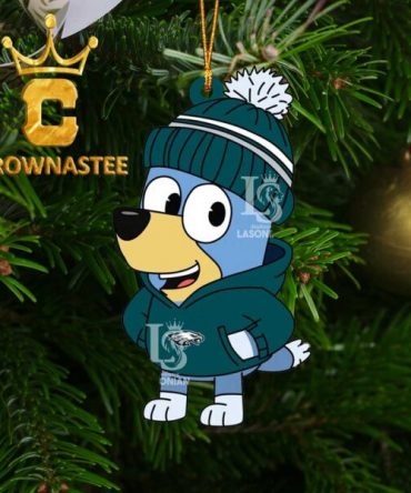 Philadelphia Eagles Bluey Hoodie Christmas Tree Decoration Ornament
