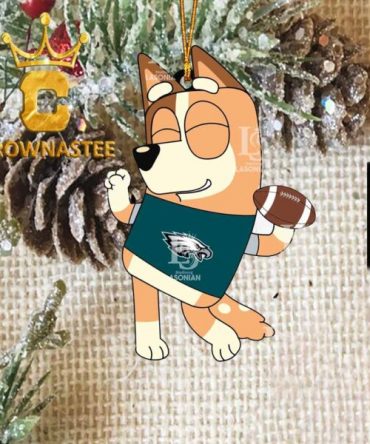 Philadelphia Eagles Chilli Bluey NFL Acrylic Christmas Tree Decoration Ornament