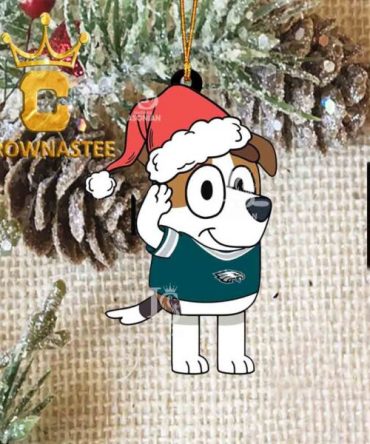 Philadelphia Eagles Christmas Bluey Jack Sport NFL Acrylic Christmas Tree Decoration Ornament