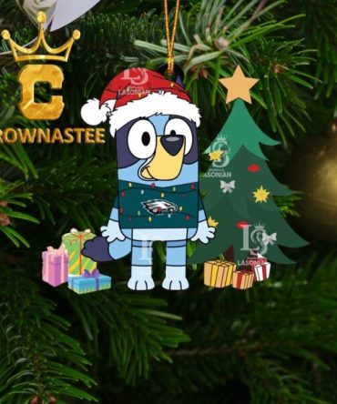 Philadelphia Eagles Christmas Bluey Tree Acrylic NFL Christmas Tree Decoration Ornament