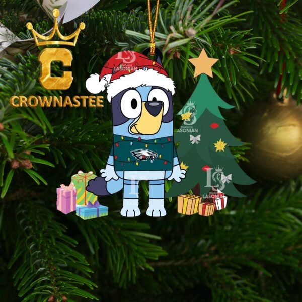 Philadelphia Eagles Christmas Bluey Tree Acrylic NFL Christmas Tree Decoration Ornament