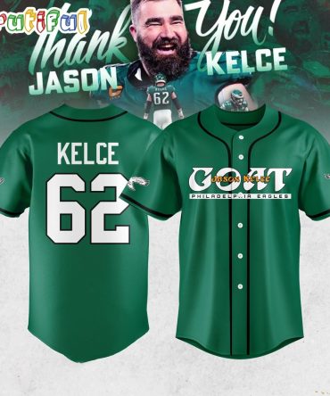 Philadelphia Eagles Goat Jason Kelce 62 Baseball Jersey