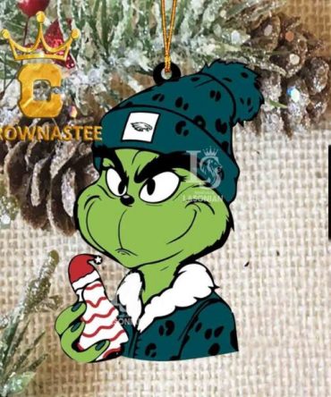 Philadelphia Eagles Grinch Cake NFL Acrylic Christmas Tree Decoration Ornament