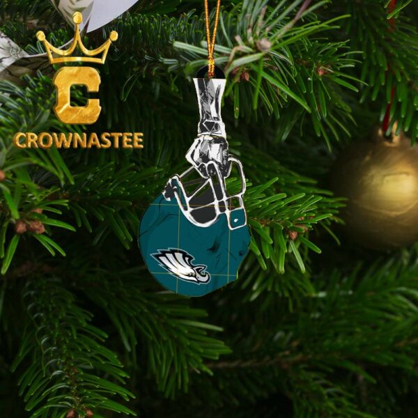 Philadelphia Eagles Hand Helmet NFL Acrylic Christmas Tree Decoration Ornament