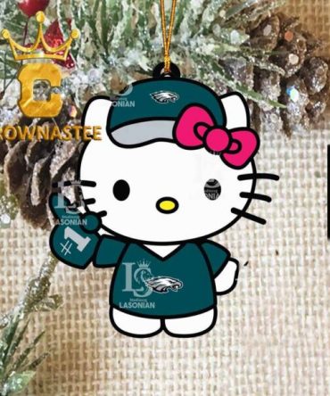 Philadelphia Eagles Hello Kitty Best Fan NFL Acrylic Christmas Tree Decoration Ornament
