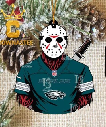 Philadelphia Eagles Jason Voorhees Horror NFL Acrylic Christmas Tree Decoration Ornament