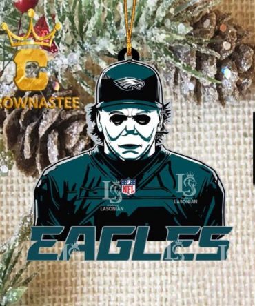 Philadelphia Eagles Michael Myers Horror Halloween NFL Acrylic Christmas Tree Decoration Ornament