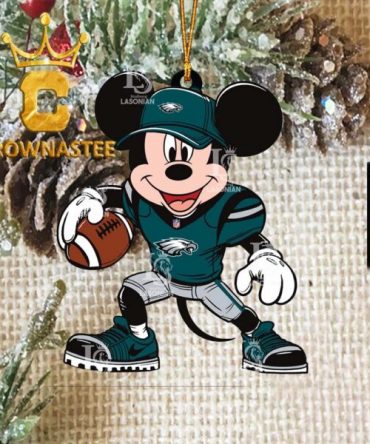 Philadelphia Eagles Mickey Mouse NFL Xmas Christmas Tree Decoration Ornament
