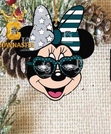 Philadelphia Eagles Minnie Mouse Love NFL Acrylic Christmas Tree Decoration Ornament