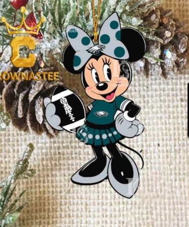 Philadelphia Eagles Minnie Mouse NFL Acrylic Christmas Tree Decoration Ornament