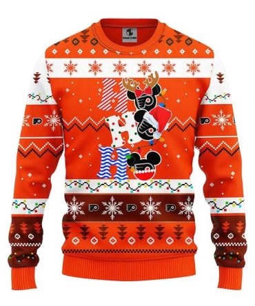Philadelphia Flyers Hohoho Ugly Christmas Sweater, NHL Christmas Sweater