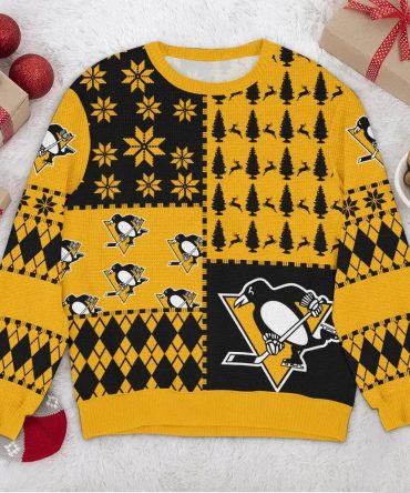 Pittsburgh Penguins Ugly Christmas Sweater, NHL Christmas Sweater