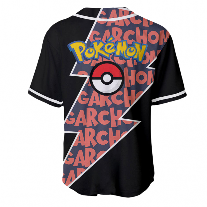 Stylish Pokémon Garchomp Baseball Jersey - Vibrant Design For Fans - Unisex S-Xxl - Image 3