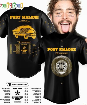 Post Malone The F-1 Trillion Tour 2024 Baseball Jersey