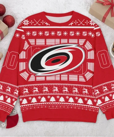Special Release Carolina Hurricanes NHL Ugly Sweater All Over Prints Christmas Season QTNHLVA160924A100